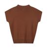 Lap Cap Sleeve Half Neck Short Sleeve Knit As1kh160