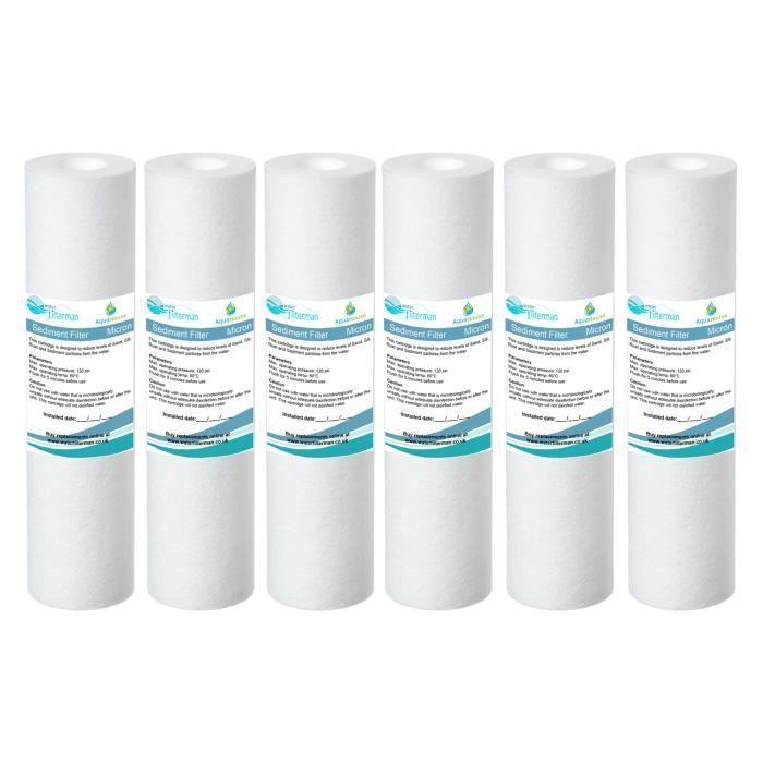 Cartuccia filtro acqua - aquahouse - ah-sed105 - 10 pollici - 5 micron - filtrazione sedimenti