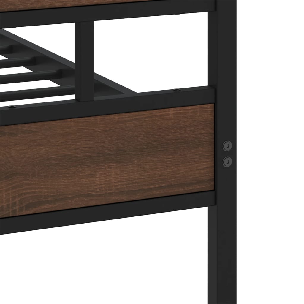 Bed Frame without Mattress with Headboard and Footboard 120 x 190 cm