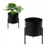 FLOWERPOT Metal Flowerpot Cover Black Loft Macon 34x34x45