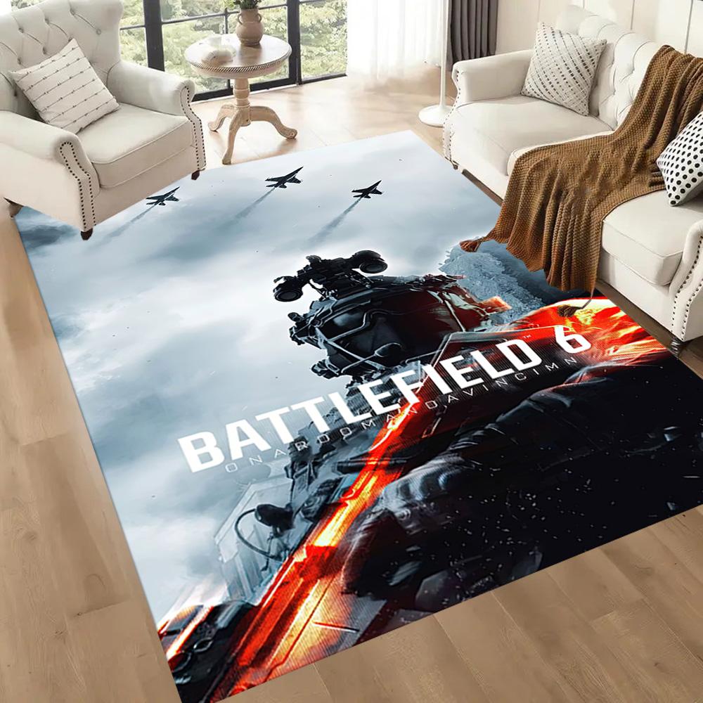 Battlefield 6: War Zone Square rugs are a great choice for living rooms, bedrooms, home décor, and as gifts.