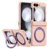 Magnetic Wireless Charging Flip Phone Case With Rotating Stand Galaxy Z 8 7 6 5 4 3 Shockproof Hard Cover