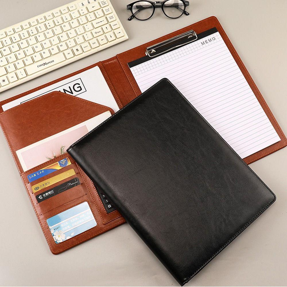 Multifunctional A4 Conference Folder Vintage Contract File Folders Office School Supplies