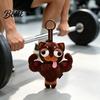Hanging Dog Plushie Plush Muscular Bag Charm Stuffed Pendant for Charm Backpacks Handbags Schoolbags Animal with Metal Ring Handbag Accessory