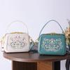 2026 New Chinese Style Crossbody Bag for Women Luxury Handbag Small Square Top Handle Shoulder Bag