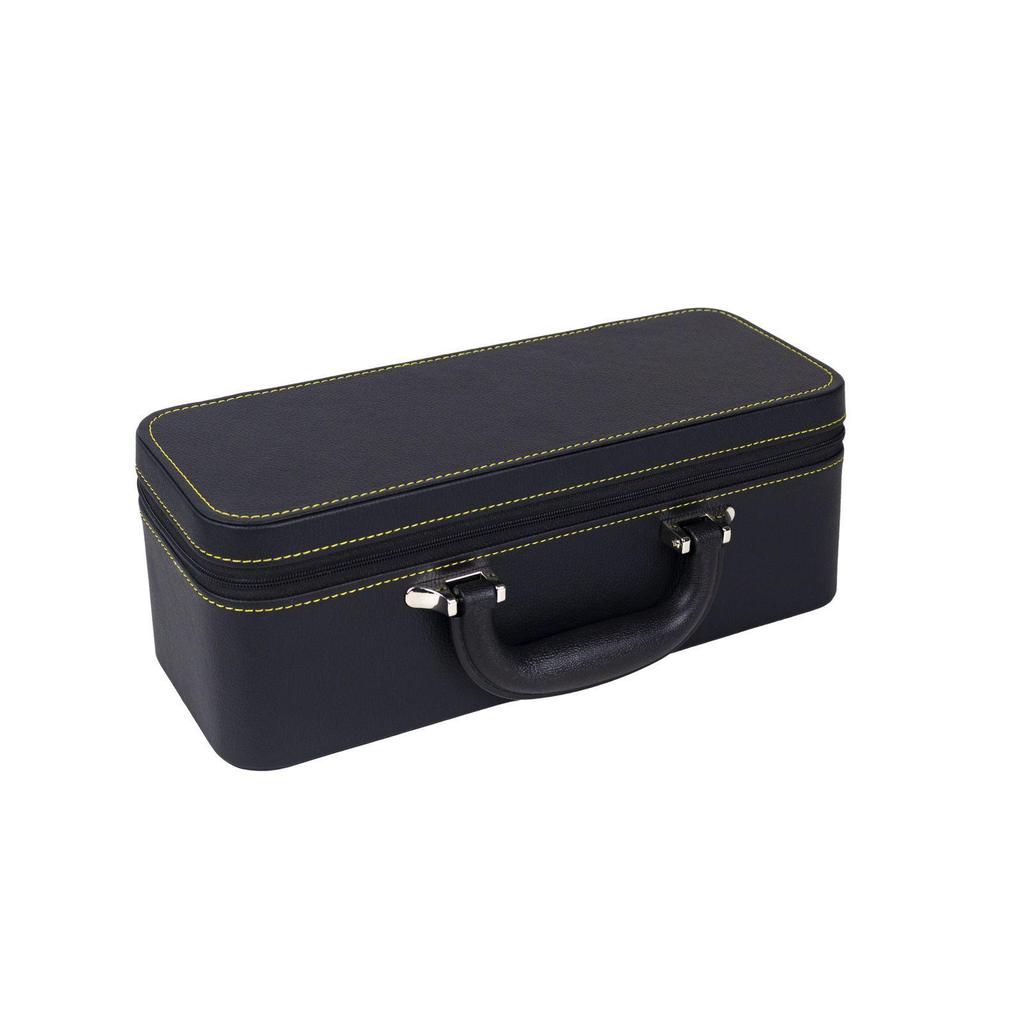 Multi-Bracelet Jewelry Storage Box with Ring, Necklace, and Bracelet Display