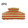 Vintage Style Hair Claw for Women Strong Grip Non-Slip Teeth Clip Striped