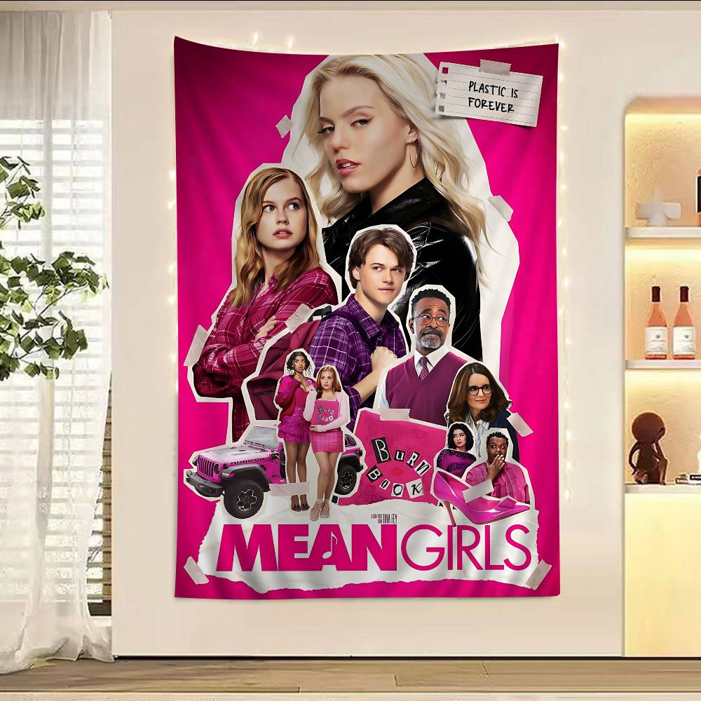 Mean Girls Movie Colorful Tapestry Wall Hanging Hanging Tarot Hippie Wall Rugs Dorm Wall Art Decor