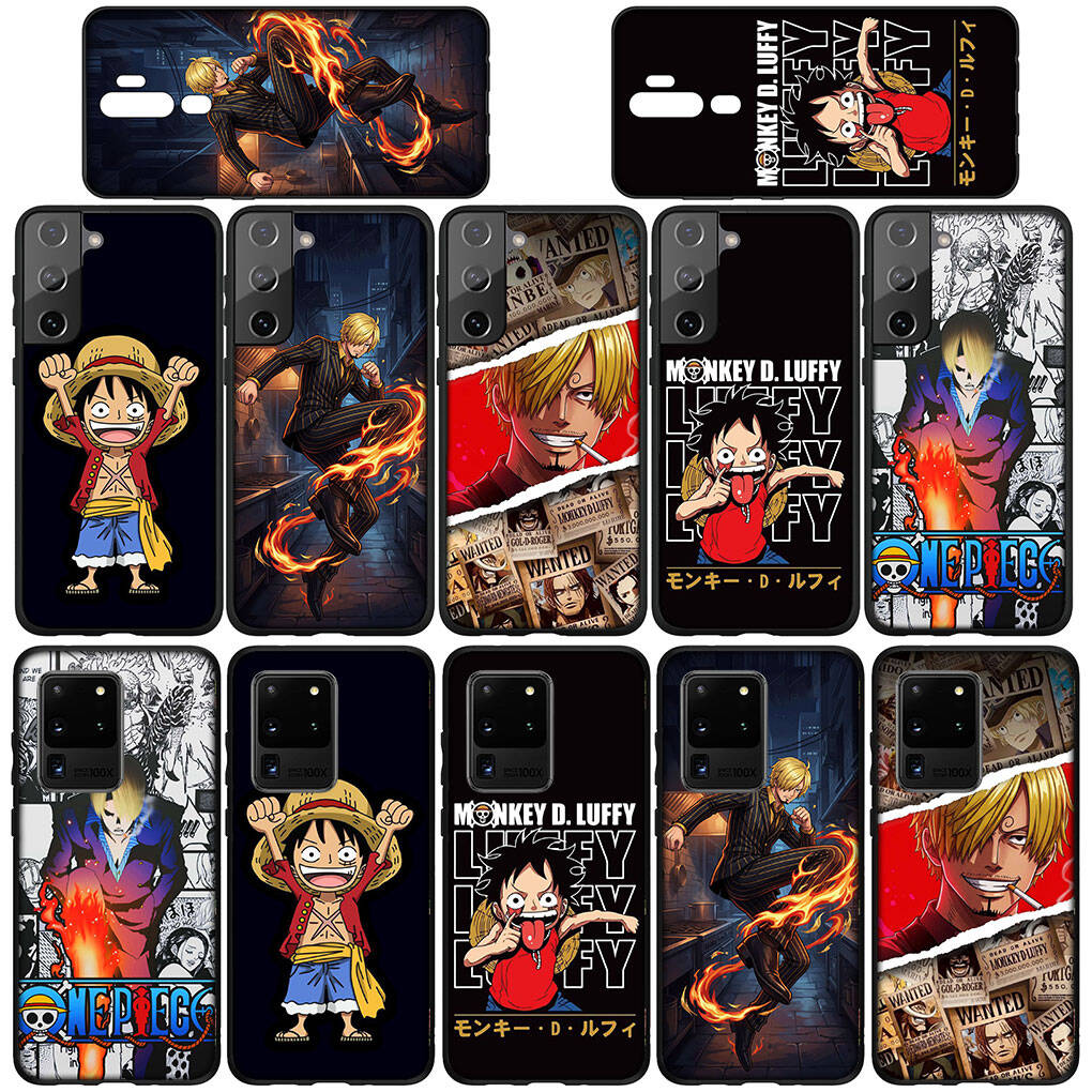 Etui na telefon do iPhone 17 15 16 Plus Redmi Note 14 12 11 13 Pro Max Huawei P30 P20 Lite OPPO A60 A40 A80 A38 A54 Tapeta Luffy One Pieces Sanji Pokrowiec