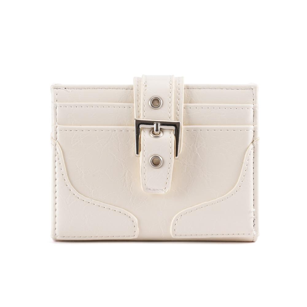 

Корейский стиль Сумка для карт Ультратонкий кошелек для монет Повседневный женский короткий кошелек Путешествия белый