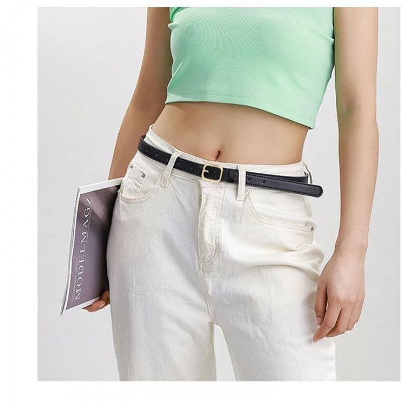 Womens Slim Stylish Alloy Buckle Belt Timeless Retro Fashion Ideal For Casual Wear