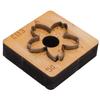 Leather Cutting Mold with   Wood Base Flower Shape Punching Die for Making Keychain Bag Decorations