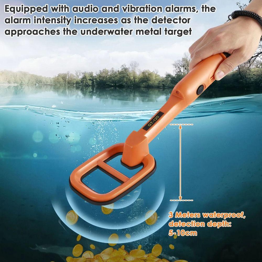 High Sensitivity Underwater Metal Detector with Led Light Underwater Pinpointer  Archaeology