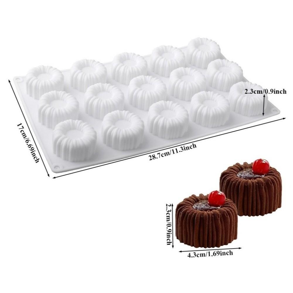 Silicone Mousse Cake Molds 6 or 15 Cells French Dessert Mold New Chocolate Mold Party Gadgets