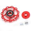 Aluminium Road   Pulley   Wheel   Derailleur Bike   Roller Pulley (red,13T)