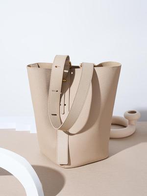 Beuteltasche aus echtem Leder für Damen – Stilvolle, vielseitige Handtasche mit großem Fassungsvermögen