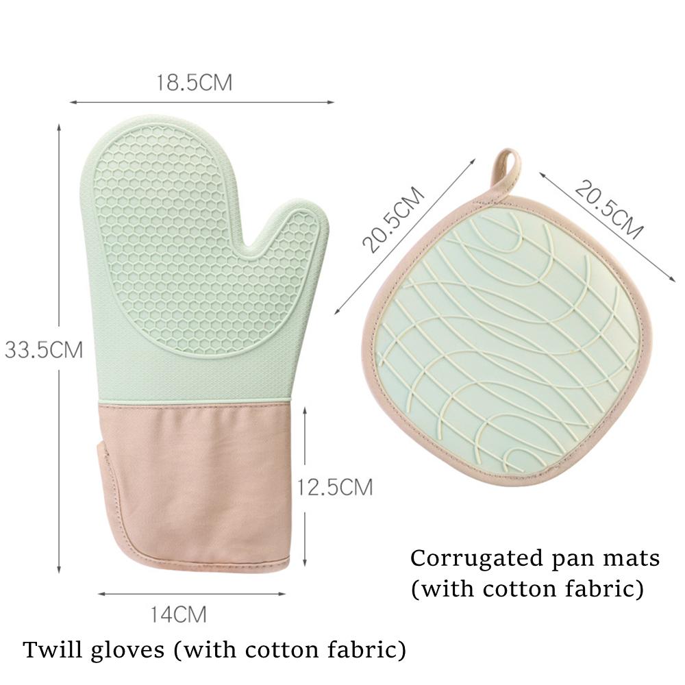 

Микроволновые перчатки для духовки, термостойкие, нескользящие, кухонные перчатки, перчатки для духовки для барбекю, готовки, выпечки, набор силиконовых кухонных аксессуаров