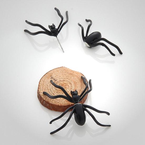1Pc Fashion Halloween Scary Spider Shape Piercing Earring Ear Studs Jewelry