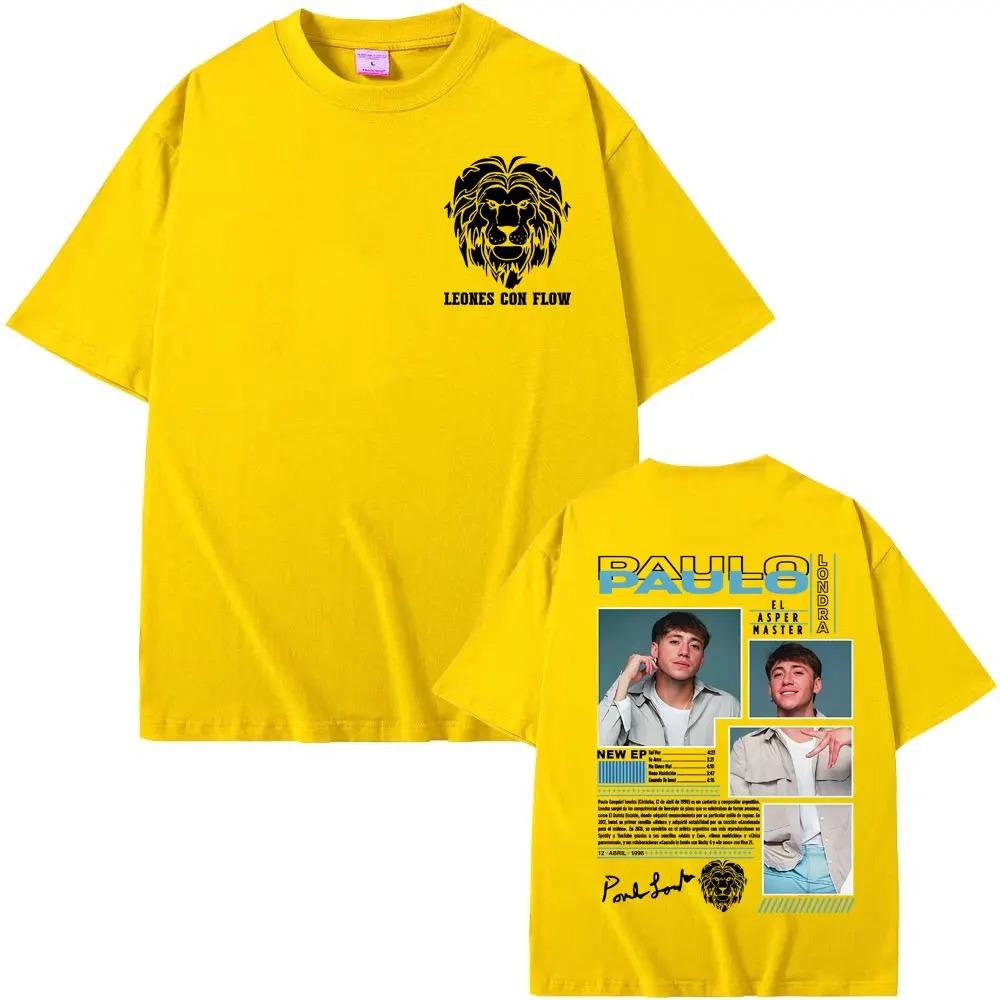 Paulo Londra Rapper El Asper Album Cover TShirt Mens Hip Hop Pop Music Trendy 100 Cotton Streetwear Women And Men Tshirt