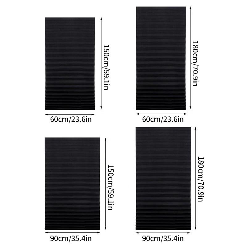 Self-adhesive Pleated Blinds for Windows Sun Shade Blinds Adjustable Window Blinds Half Blackout Curtains Blind Roller Decor