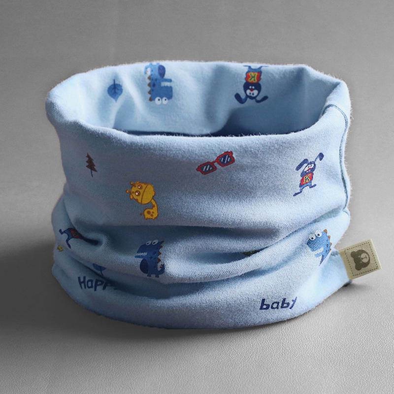 Class A Pure Cotton Baby Snood: Kids' Autumn/Winter Neck Warmer, Windproof Pullover Scarf for Boys & Girls.