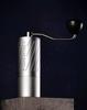 49mm Titanium-Plated Dual Blade Hand-Crank Coffee Grinder for Outdoor Use