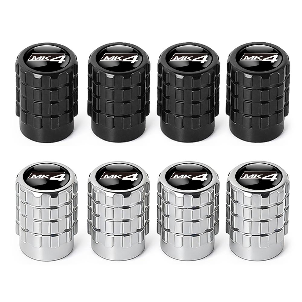 T274Pcs Car Wheel Valve Caps Stem Cover Auto Accessories For Volkswagen GTI Polo Golf Passat Scirocco Tiguan Jetta Touareg Taigo R