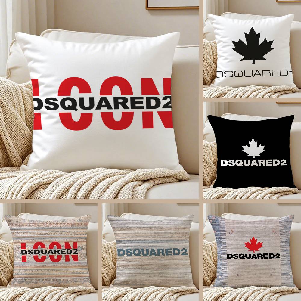 Anime D-DSquaredS Kissenbezug Sofa und Wohnzimmer Dekorative Kissenbezüge Staubdicht und Milbendicht Versteckter Reißverschluss