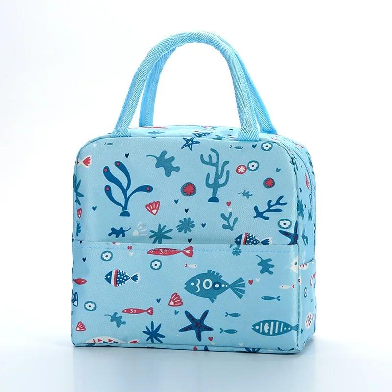 Portable Insulated Thermal Cooler Lunch Bag Box For Women Girls Kids Children Food Fresh Tote Cartoon Pouch