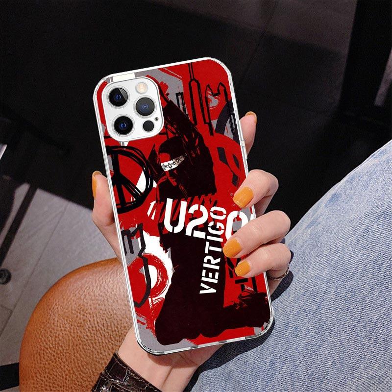 Band U-U2 Rock Phone Case For iPhone 13 12 Mini 11 Pro Max XS XR X SE 7 8 Plus 5S 5 6S 6 Gift Print Cover Fundas
