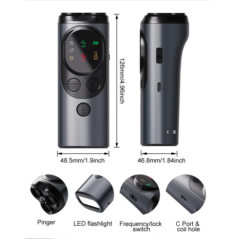 Portable Ultrasonic Dog Repeller High Quality Anti Barking Training Device Rechargeable Dog Deterrent Dog Trainer for Outdoors