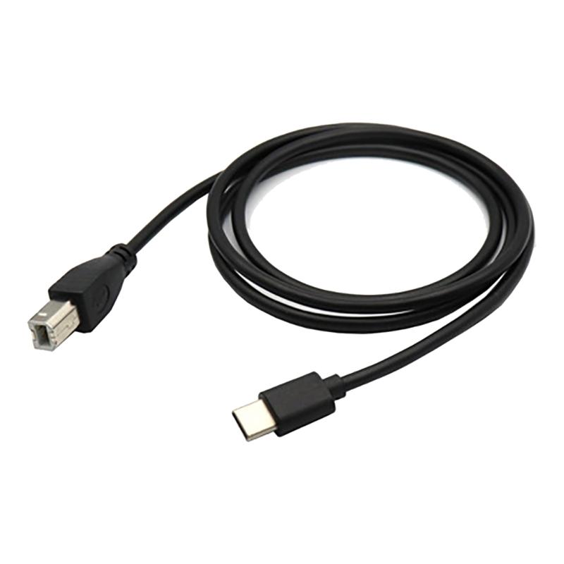 Durable Type C to USB B Printer Cable OTG Piano Connection Cord Connect Devices to Printers, Scanners, 100cm/150cm/200cm