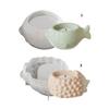 Decorative Storage Holder Silicone Mold Reusable Silicone Mold For Fish Succulent Planters Vase And Candle Holder