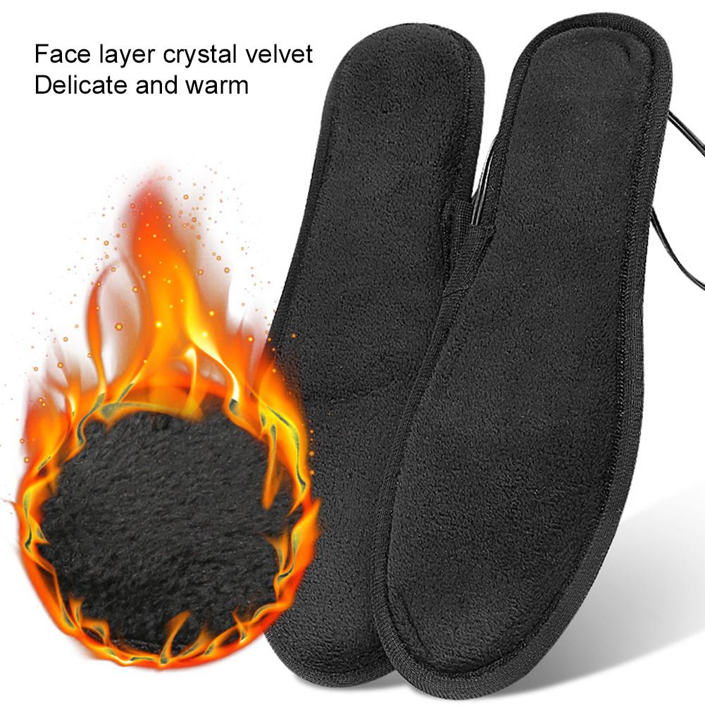 Electrically Heating Insoles Warm Thermal Insoles Foot Warmer Heating Shoe Pad for Women Men