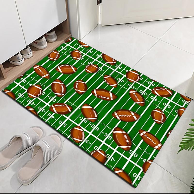 American football Printed Carpet, for Office Chair Living Room Bedroom Kitchen Room Decor Gifts.
