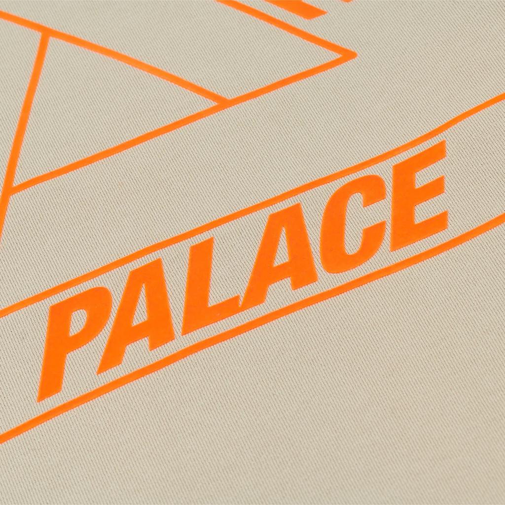 Palace Glow Tri-Ferg Hood Stoney Grey Unisex Tops P27CS173