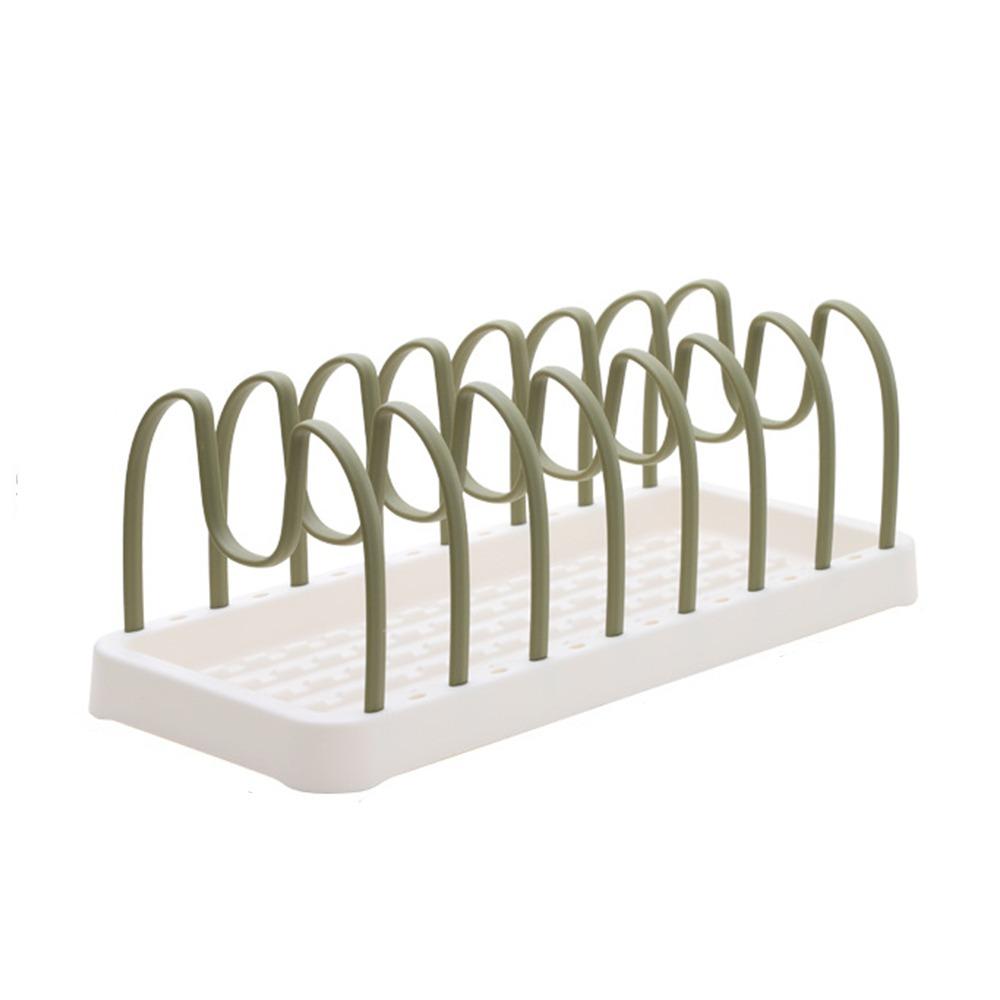 Sturdy Dish Drying Rack Multi-purpose Kitchen Shelf New Pot Lid Holder  Kitchen Storage Organizer