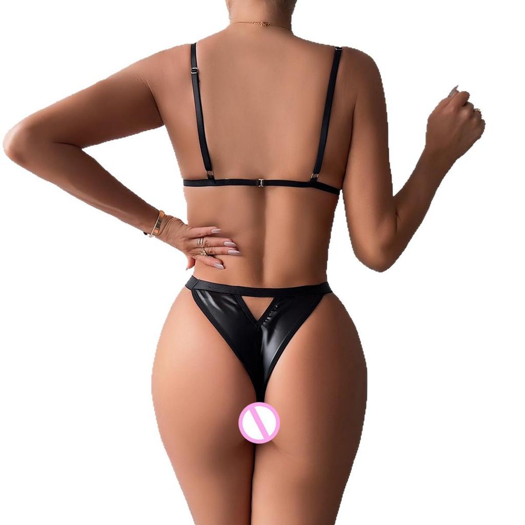 Rhinestone Tassel Cutout Lingerie Bodysuit