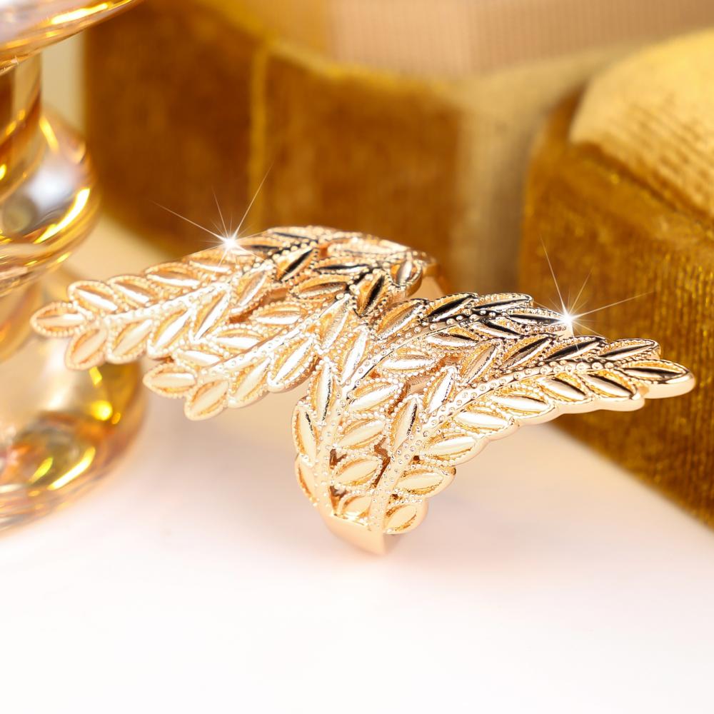 Delicate Gold Color Open  Ring for Women Wing Adjustable Fashion Jewelry Gift