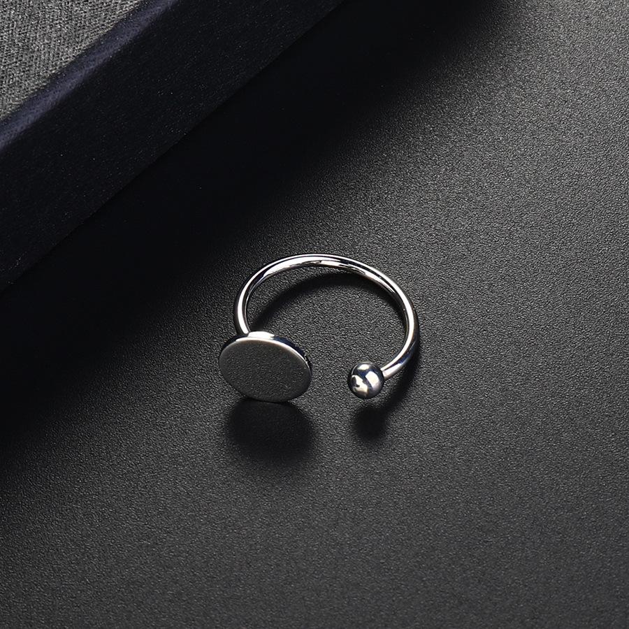 European & American Fashion Bright Open Round Ring Adjustable Open
