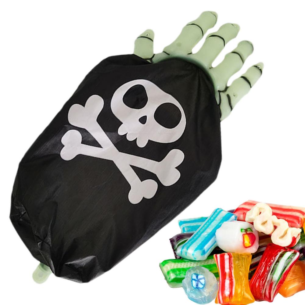 Trick Or Treat Bags Creative Ghost Hand Candy Bag Halloween Trick Or Treat Funny Hand Children s Costume Props For Festive Candy Bag