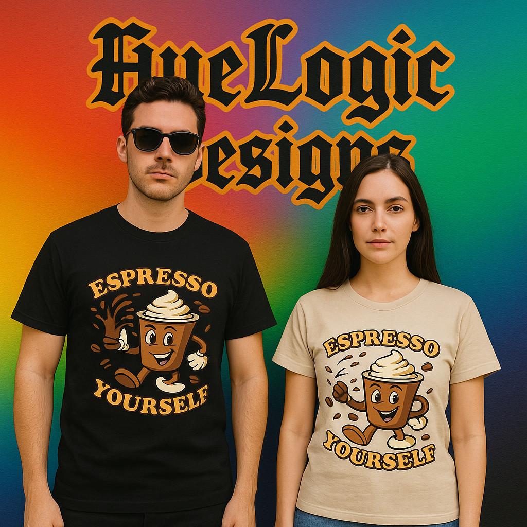 Espresso Yourself T-shirt Coffee Gift for Baristas Coffee Lovers starbucks L