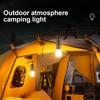 Outdoor USB Rechargeable LED Lamp Bulbs Solar Portable Camping Light with Hook Waterproof Handheld Lamp for Outdoor BBQ Camping