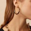 Fashionable Leopard Round C Hoops Earrings Designs for Comfortable and Styles Suitable for Any Occasions Outfits