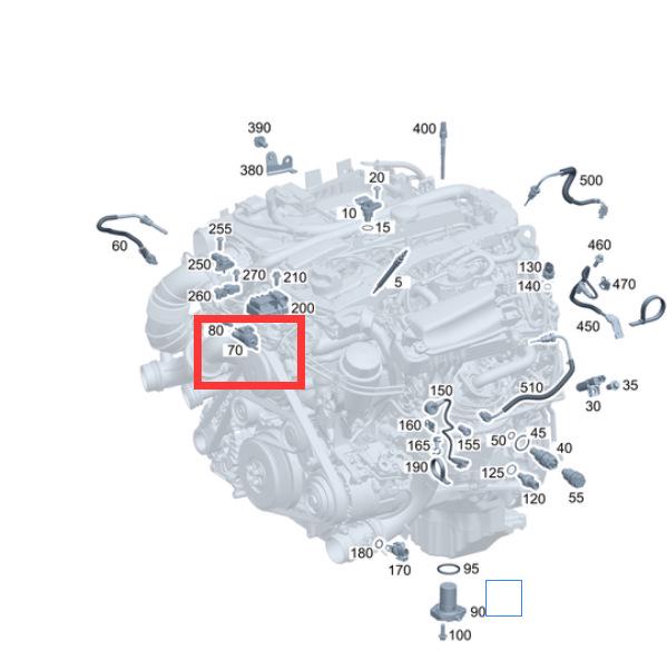 Mercedes-Benz Vakuum-Magnetventil für M651, M156, M642 Motoren (Teil: 0025407097/A0025407097)