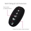 2X Silicone Car Key Fob Cover Case Holder Keychain For Hyundai Tucson Sonata Venue Accent Santa Fe Cruz Nexo Kona Elantra Gt I30