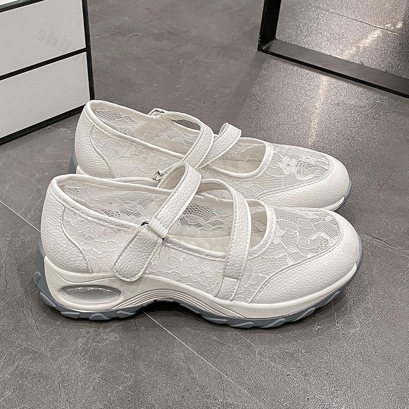 Women Casual Shoes Sneakers Summer Breathable Lace Mesh Breathable Running Shoes Comfortable Outdoor Sports Shoes Zapatos Mujer