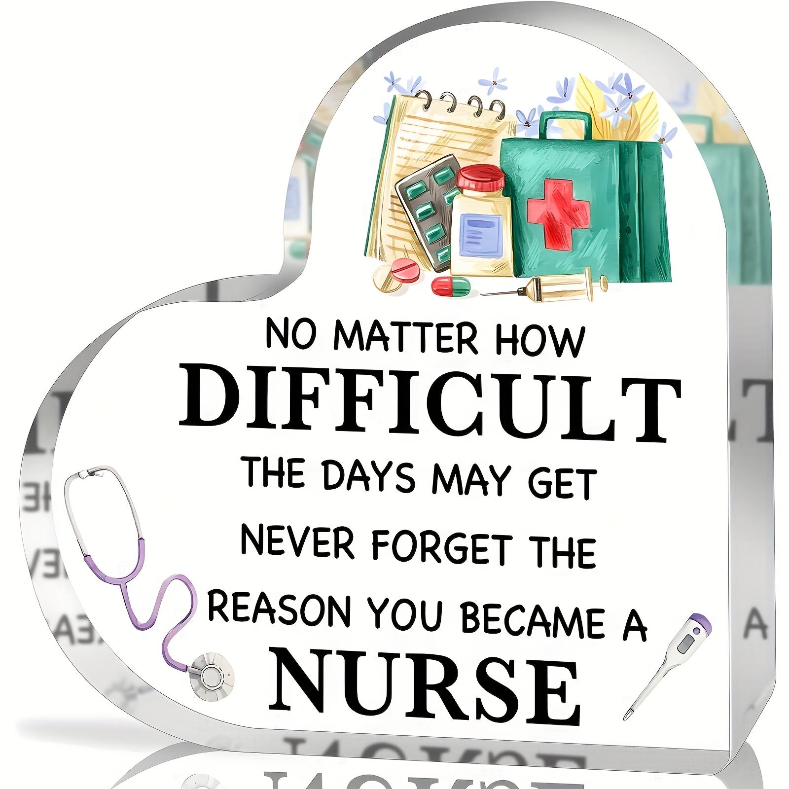 

1pc Acrylic Nurse Appreciation Gift Statue - Modern Inspirational Decor with Medical Theme, Perfect for Nurse Week 10*10cm