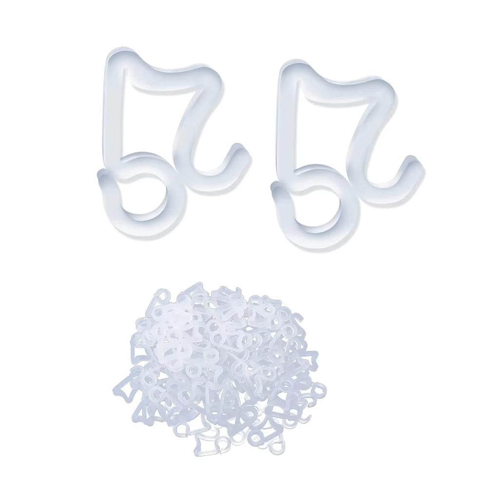 Weihnachtslicht-Clips Außen, 100er-Pack Feiertagslicht-Clips, zum Aufhängen von Lichterketten im Freien, Dach-Eiszapfenlichter HY