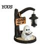 Halloween Ambient Lighting Witch/Ghost LED Lamp, Gothic Resin Ornament with Warm Light for Amber Night Home Decor, Desktop Spooky Party Decor
